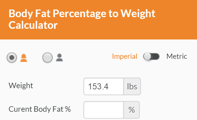 how many pounds to lose 1 percent body fat calculator