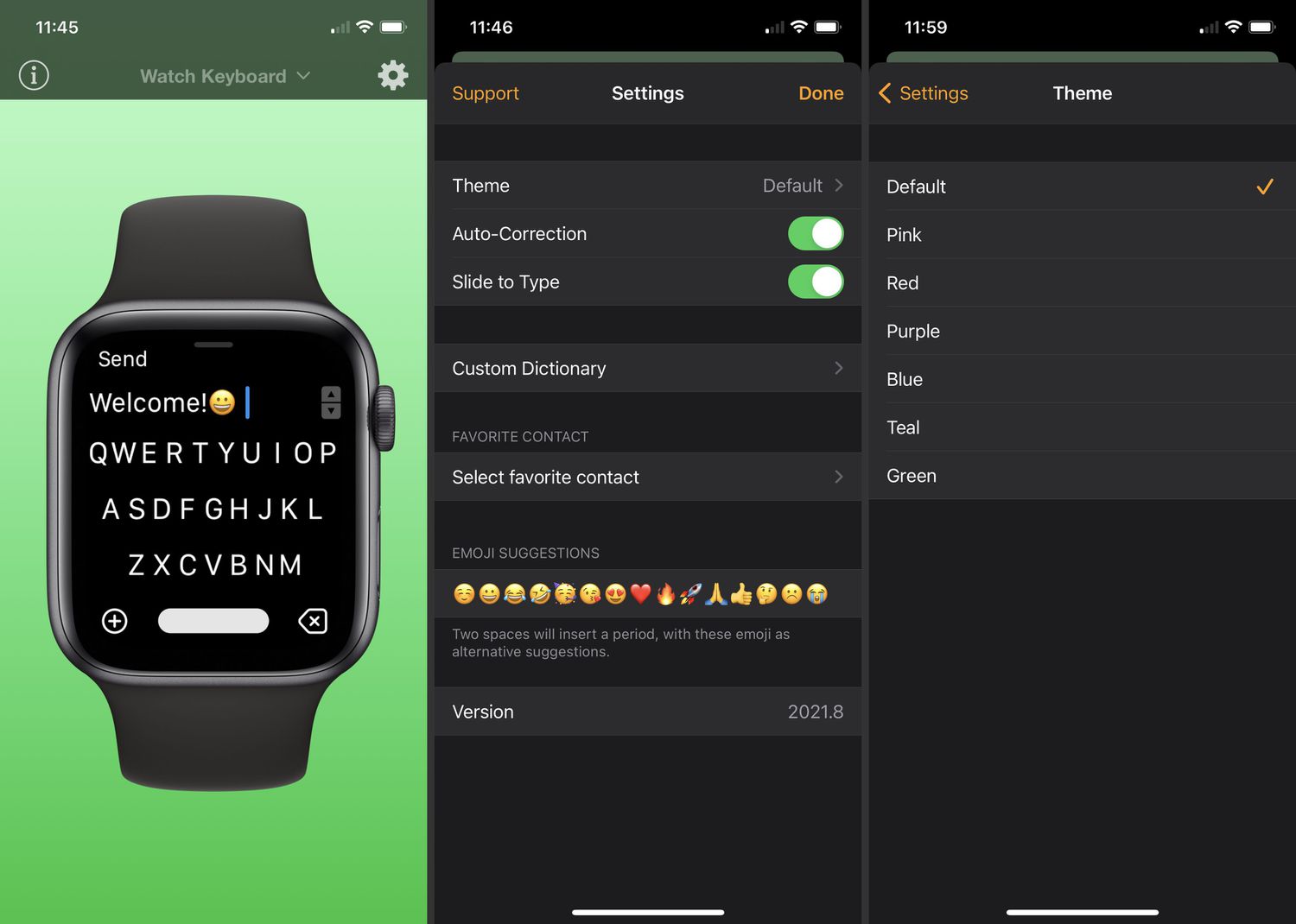 how to change the keyboard on apple watch