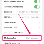 how to change what siri calls you