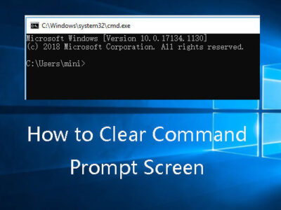 how to clear the windows command prompt screen