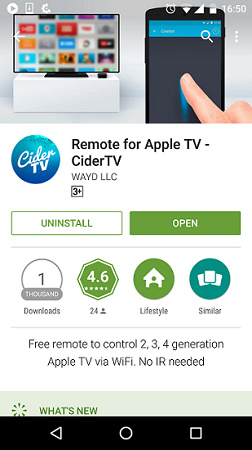 how to control apple tv with your android