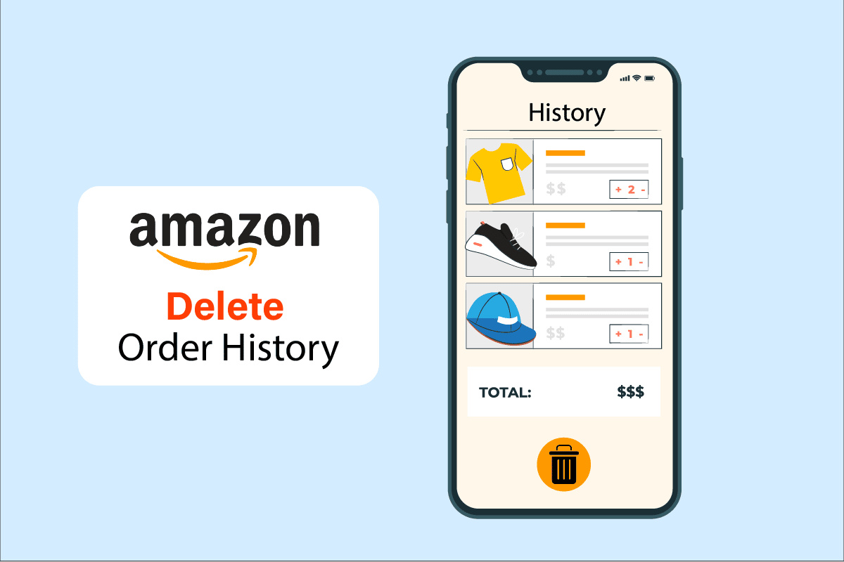 how to delete purchases from your amazon order history
