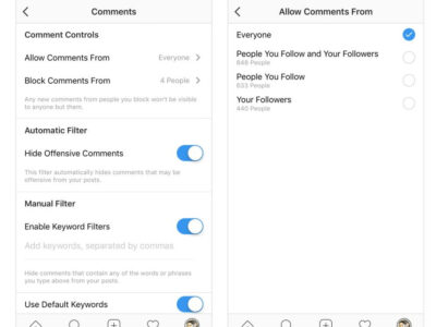 how to limit comments on instagram