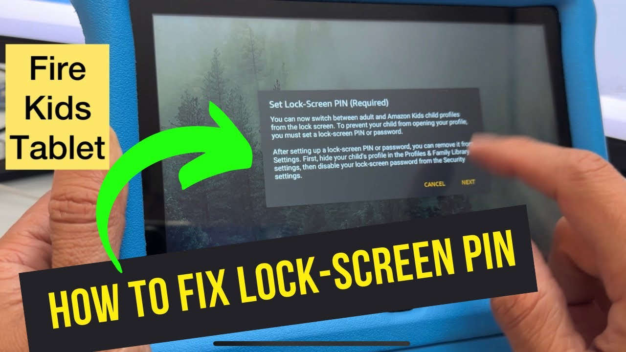 how to lock the screen on an amazon fire tablet