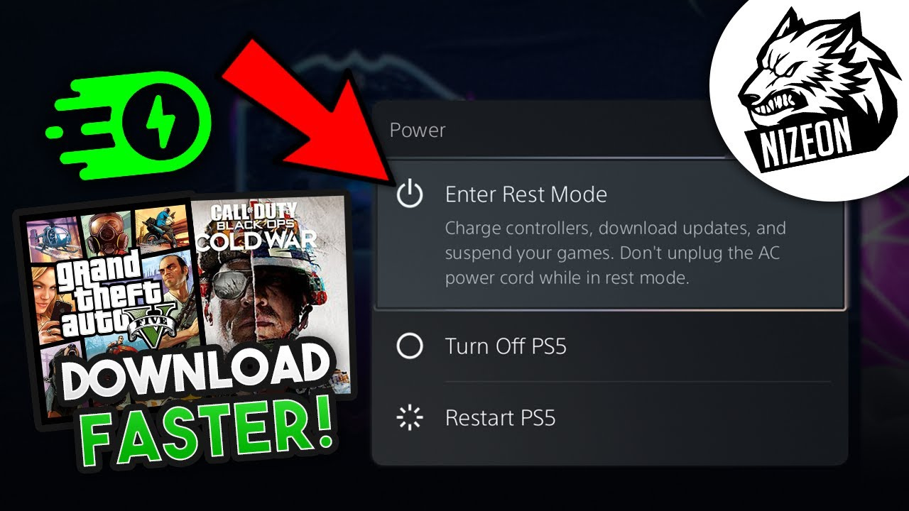 how to make the ps5 download faster