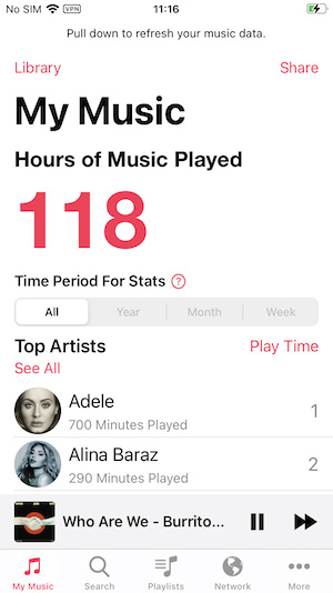 how to see your stats and top artists on apple music 2023