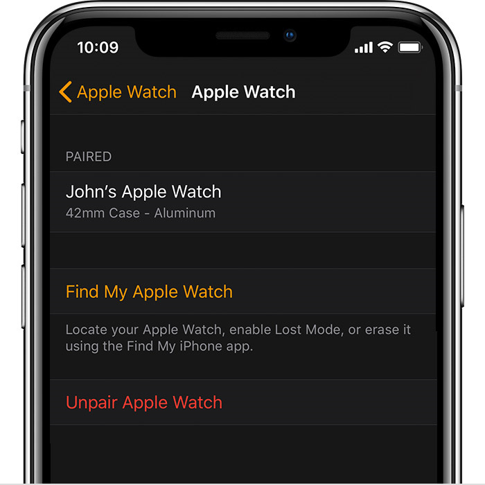 how to sign out of apple watch