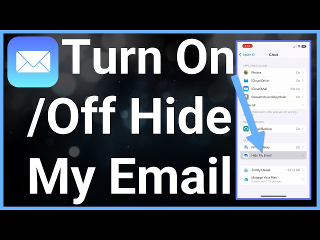 how to turn off hide my email