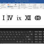 how to type roman numerals on keyboard