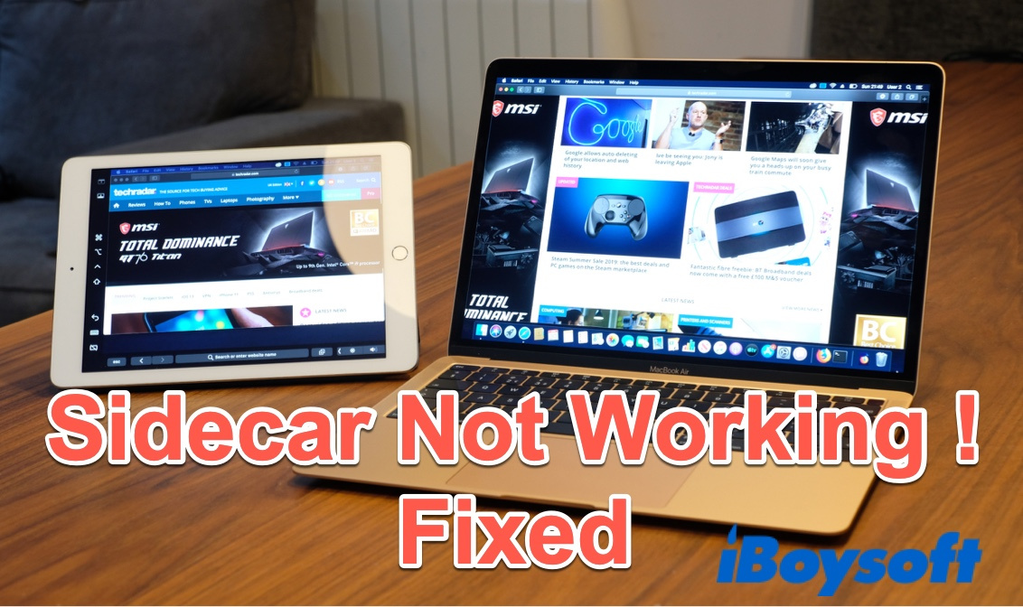 ways to fix it when sidecar isnt working on ipad